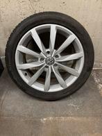 Set VW Golf 7 velgen met banden (225/45 R17), Banden en Velgen, 17 inch, Ophalen of Verzenden, Zomerbanden