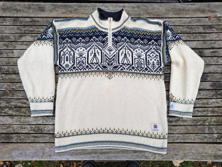 Dale of Norway Torino L, Kleding | Heren, Truien en Vesten, Zo goed als nieuw, Maat 52/54 (L), Wit, Verzenden