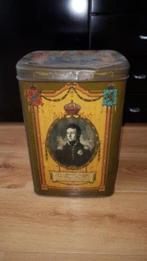 Oud metalen blik met oa. Willem Prins van Oranje 39x25x18cm, Ophalen of Verzenden, Gebruikt, Overige, Overige merken