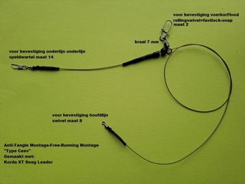 Barbeel/Anti-Tangle/Montage/type "Cees"5 stuks €16.00 beschikbaar voor biedingen