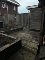 Houten vlonder, Tuin en Terras, Terrasdelen en Vlonders, Ophalen, Gebruikt, Hout