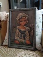 Vintage Schilderij van een Matroos in Lijst ** Mimosa **, Antiek en Kunst, Ophalen of Verzenden