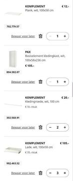 Pax kast wit, Ophalen