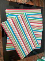 4 leuk gestreepte Borden onderleggers placemats, Ophalen of Verzenden, Zo goed als nieuw