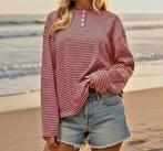 Nieuwe gestreepte longsleeve oversized Maat S, Kleding | Dames, Blouses en Tunieken, Boutiek, Nieuw, Ophalen of Verzenden, Maat 36 (S)