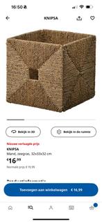 Mand ikea Knipsa, Huis en Inrichting, Ophalen, Zo goed als nieuw, Rond, Riet