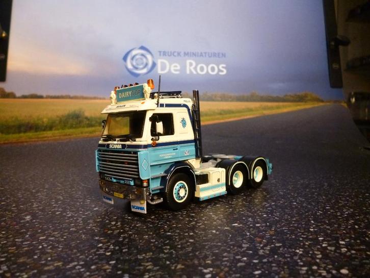 Tekno Scania 143 Dairytop met certificaat, Hobby en Vrije tijd, Modelauto's | 1:50, Nieuw, Bus of Vrachtwagen, Tekno, Ophalen of Verzenden