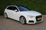 Audi A3 Sportback 35 TFSI CoD Advance Sport full S line, Auto's, 4 cilinders, 150 pk, Leder en Stof, Wit