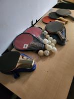 pingpongbatjes tafeltennisbatjes en balletjes, Ophalen of Verzenden, Zo goed als nieuw, Net, Batje(s) of Balletje(s)