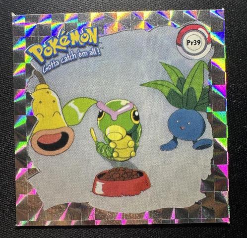 Caterpie Pr39 - Pokémon Artbox Series 1 Prism Sticker NM, Hobby en Vrije tijd, Verzamelkaartspellen | Pokémon, Nieuw, Losse kaart