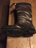Nieuw legerlook regenlaars met bont, Ophalen of Verzenden, Nieuw, Groen, Regenlaarzen