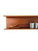 Vintage teakhouten wandplank, Wilhelm Renz ‘60, Huis en Inrichting, Woonaccessoires | Wandplanken en Boekenplanken, Ophalen of Verzenden