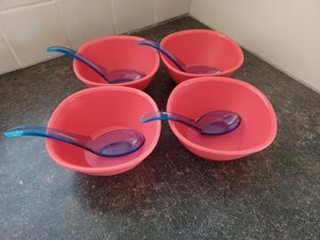 Tupperware amuse set, 4 personen, nieuw beschikbaar voor biedingen
