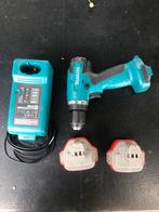 12V Makita accu boormachine met accesoires., Doe-het-zelf en Verbouw, Gereedschap | Boormachines, Ophalen of Verzenden, Gebruikt