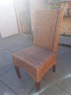 Rotan stoelen 4 stuks, Huis en Inrichting, Stoelen, Ophalen, Bruin, Riet of Rotan, Zo goed als nieuw