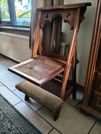 Antieke bidstoel met rieten zitting, Antiek en Kunst, Ophalen