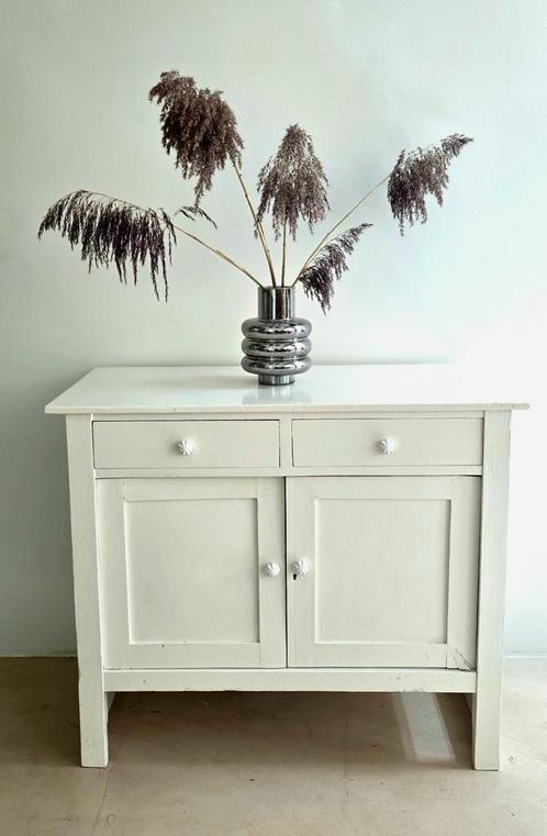 Retro landelijk dressoir, Huis en Inrichting, Kasten | Dressoirs, Gebruikt, 100 tot 150 cm, 25 tot 50 cm, Met lade(s), Met deur(en)