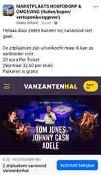 2 zitplaatsen Tribunes of the Bands vanavond, Tickets en Kaartjes, Twee personen, Overige soorten