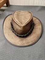 Jacaru Australische leren hoed, Hoed, Ophalen of Verzenden, 58 of 59 cm (L, 7¼ of ⅜ inch), Jacaru