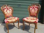 Twee Antieke Louis XV stoelen, Antiek en Kunst, Ophalen of Verzenden