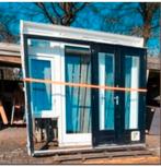 Houten kozijn hardhouten tuindeuren dubbel glas, Doe-het-zelf en Verbouw, Kozijnen en Schuifpuien, Ophalen of Verzenden, Zo goed als nieuw