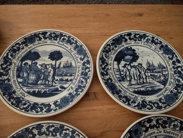 Wandborden Delfts Blauw handwerk beschikbaar voor biedingen