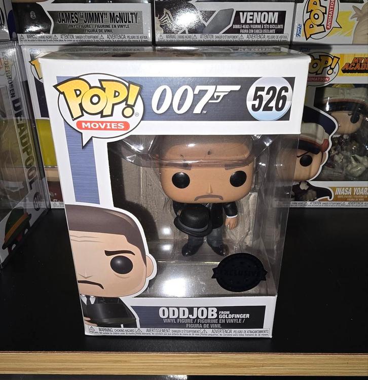 Funko Pop! 526 Oddjob (007 James Bond) EXCLUSIVE, Verzamelen, Poppetjes en Figuurtjes, Nieuw, Ophalen of Verzenden