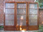 202,5hx240,5br Drieslag paneeldeuren met mooi glas