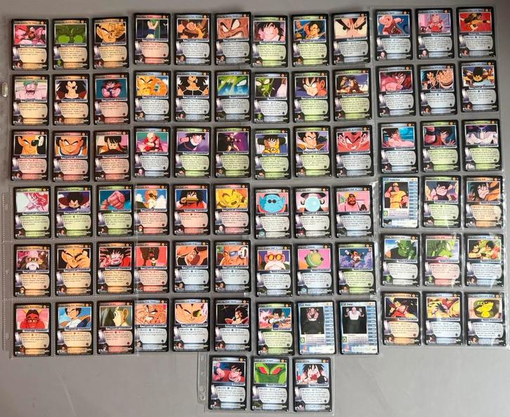 DBZ CCG Saiyan Saga 75x non foil set LP., Hobby en Vrije tijd, Verzamelkaartspellen | Overige, Gebruikt, Meerdere kaarten, Ophalen of Verzenden