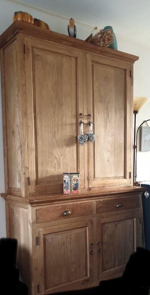 Licht teakhout kast /servieskast/ buffet, Huis en Inrichting, Kasten | Dressoirs, Zo goed als nieuw, 100 tot 150 cm, 25 tot 50 cm