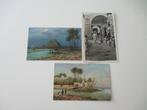 3 ansichtkaarten Egypte., Verzamelen, Verzenden, 1940 tot 1960, Gelopen, Buiten Europa