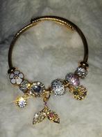 Bedelarmband incl bedels, Sieraden, Tassen en Uiterlijk, Armbanden, Staal, Nieuw, Ophalen of Verzenden, Met strass