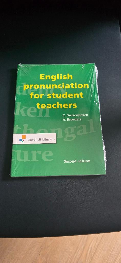 Studieboek - English pronunciation for student teachers, Boeken, Nieuw, C. Gussenhoven & A. Broeders, Alpha, HBO