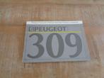 Peugeot 309 ook GTI Handleiding Instructieboekje Nederlands, Auto diversen, Handleidingen en Instructieboekjes, Verzenden