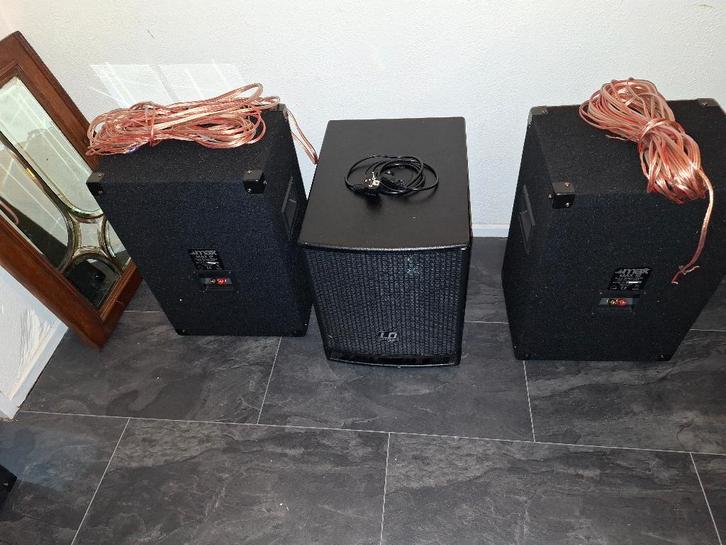 Geluidsset voor band, dj, karaoke etc., Audio, Tv en Foto, Karaoke-apparatuur, Zo goed als nieuw, Complete set, Ophalen
