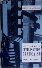 Histoire de la Civilation Française, Boeken, Politiek en Maatschappij, Gelezen, Duby en Mandrou, Maatschappij en Samenleving, Europa