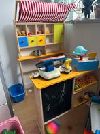 Houten marktkraampje, Kinderen en Baby's, Speelgoed | Speelkeukens, Ophalen, Gebruikt, Hout