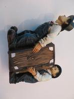 Laurel en Hardy spaarpot in resine, Ophalen of Verzenden, Steen, Aardewerk of Keramiek, Strip- of Tekenfilmfiguur