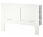 bed, Huis en Inrichting, Ophalen, BRIMNES, Wit, Tweepersoons