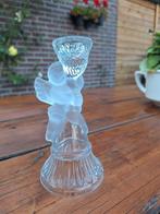 Kandelaar met engel. Glas, Ophalen of Verzenden, Zo goed als nieuw