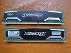 2 x 8GB =16GB DDR3 Ballistix Sport BLS8G3D1609DS1S00.16FER, Computers en Software, RAM geheugen, DDR3, Ophalen of Verzenden, Zo goed als nieuw