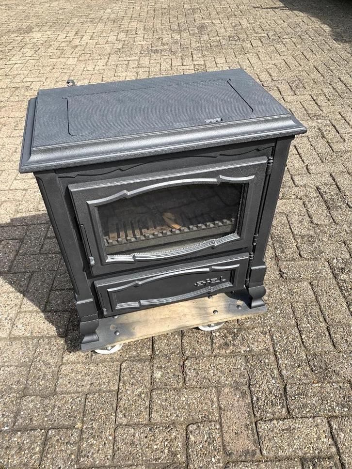 Efel Toledo houtkachel  8,5 kw, Huis en Inrichting, Kachels, Gebruikt, Vrijstaand, Houtkachel, Hout, Ophalen