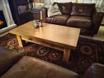 Massief blank eikenhouten salontafel (gratis!), Huis en Inrichting, Ophalen, Gebruikt, 100 tot 150 cm, 50 tot 100 cm