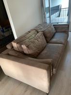 Leren bank bruin, Huis en Inrichting, Ophalen, Gebruikt