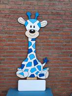 Geboortebord giraf inclusief naambord en paal, Kinderen en Baby's, Kraamcadeaus en Geboorteborden, Ophalen, Nieuw