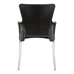 Kunststof stoel met armleuning zwart, Info@edvonline.nl, Kunststof, Zwart, Nieuw