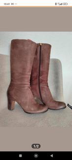 Ecco hoge laars maat 40 zacht bruin, in prima staat, Bruin, Ophalen of Verzenden, Gedragen, Hoge laarzen