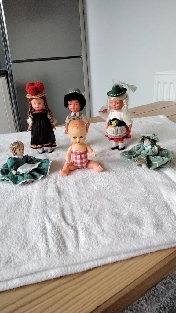 Celluloid popjes w.o. een danspopje, Verzamelen, Poppen, Gebruikt, Pop, Ophalen of Verzenden