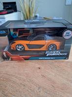 Jada Han's Mazda RX-7 oranje Fast and Furious nieuw in ovp, Ophalen of Verzenden, Nieuw, Auto, Overige merken