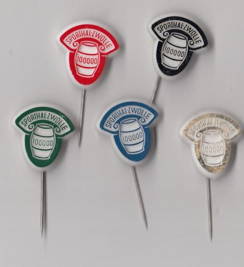 Zwolle Sporthal speldjes, Verzamelen, Speldjes, Pins en Buttons, Gebruikt, Speldje of Pin, Overige onderwerpen, Ophalen of Verzenden